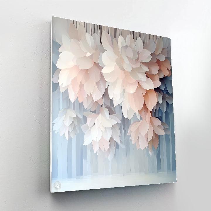 Michelangelo Inspired Petal Cascade paint by number