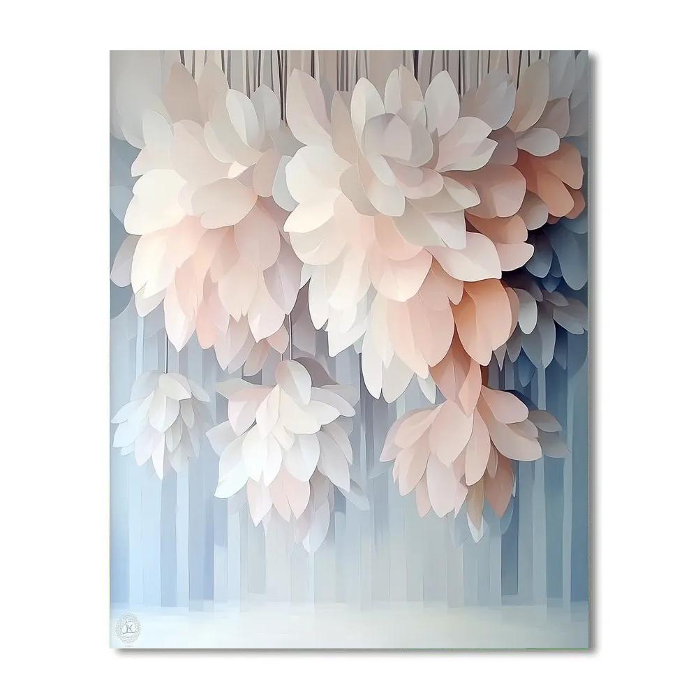 Michelangelo Inspired Petal Cascade paint by number