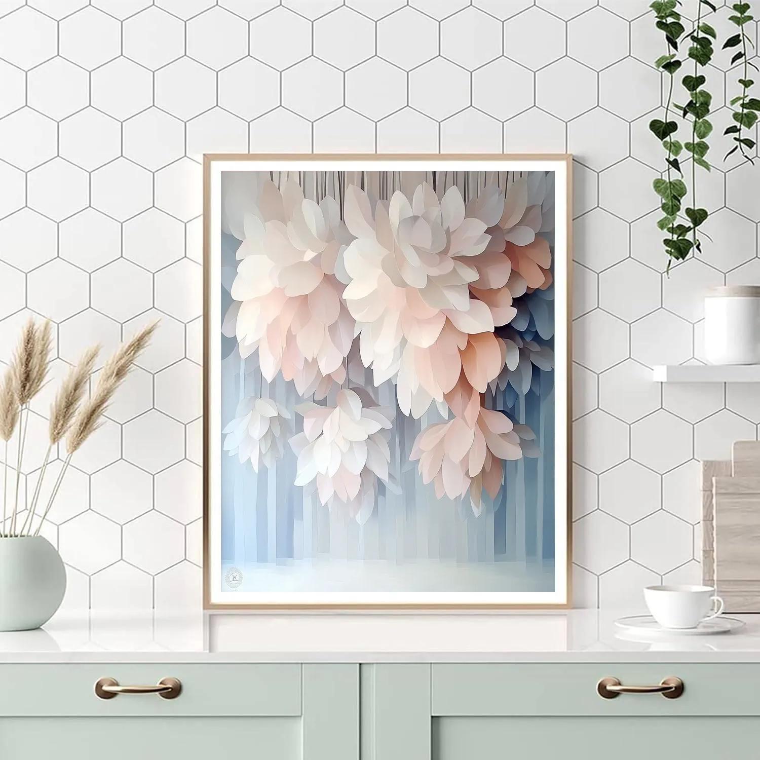 Michelangelo Inspired Petal Cascade paint by number