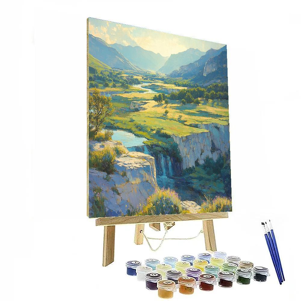 Paul Cézanne Inspired Azure Valley Painting by numbers kit