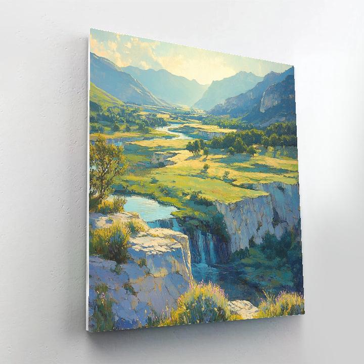 Paul Cézanne Inspired Azure Valley Painting by numbers kit