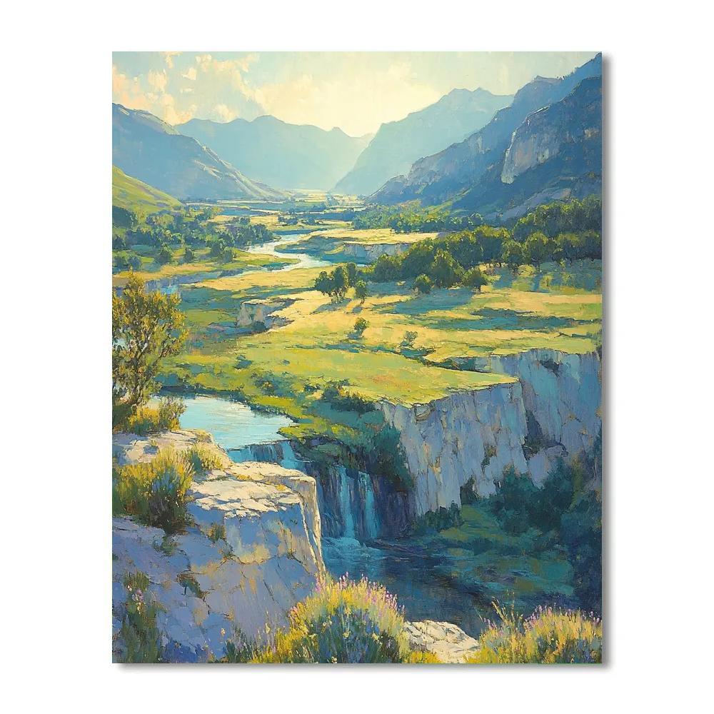 Paul Cézanne Inspired Azure Valley Painting by numbers kit