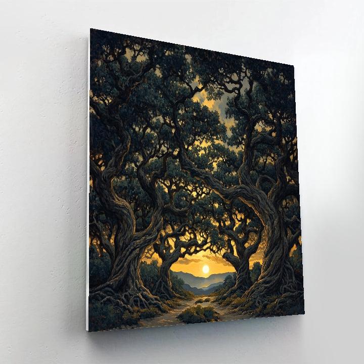 Francisco Goya Inspired Moonlit Grove In Shadow Painting by numbers kit