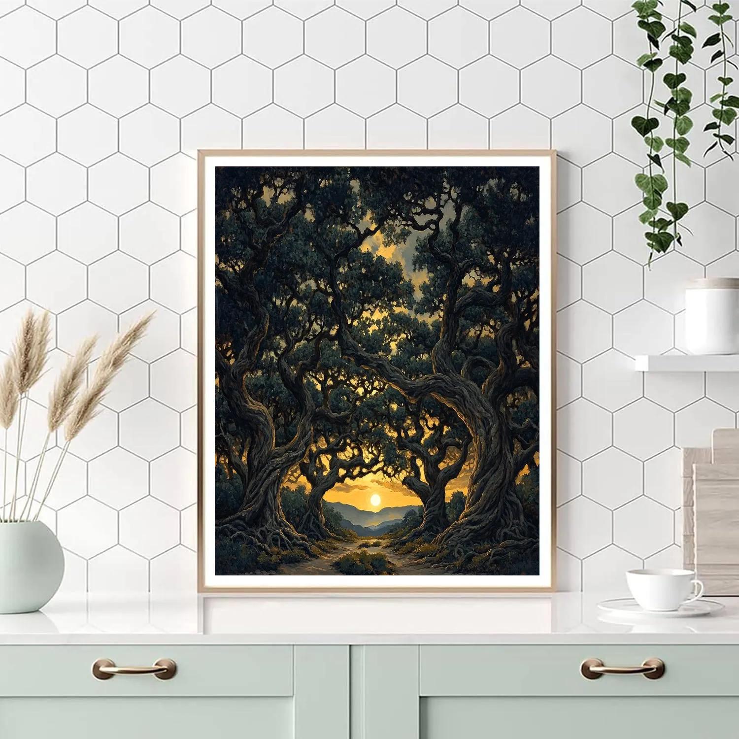 Francisco Goya Inspired Moonlit Grove In Shadow Painting by numbers kit