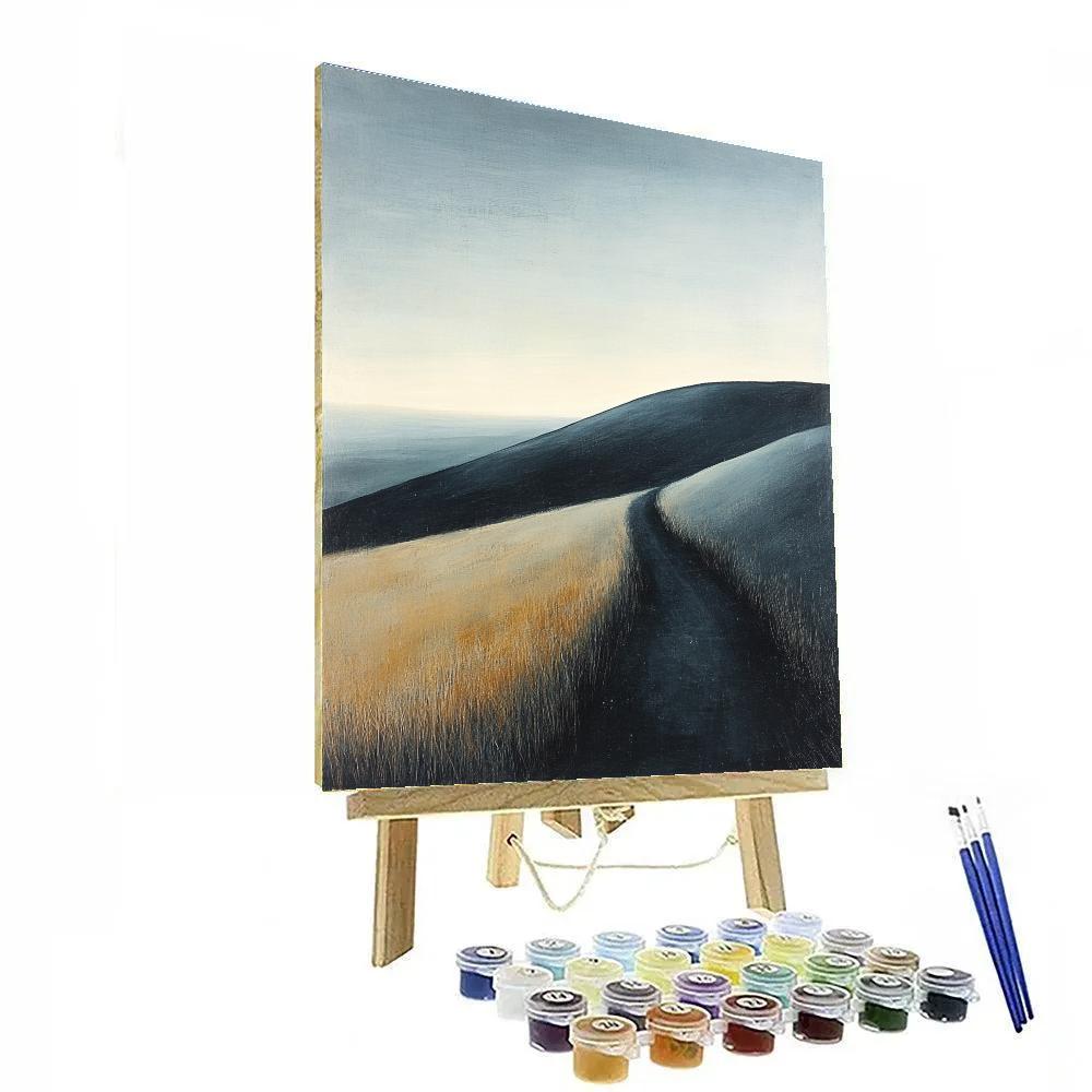 Francisco Goya Inspired Ashen Hillside Under Dark Sky painting number kit