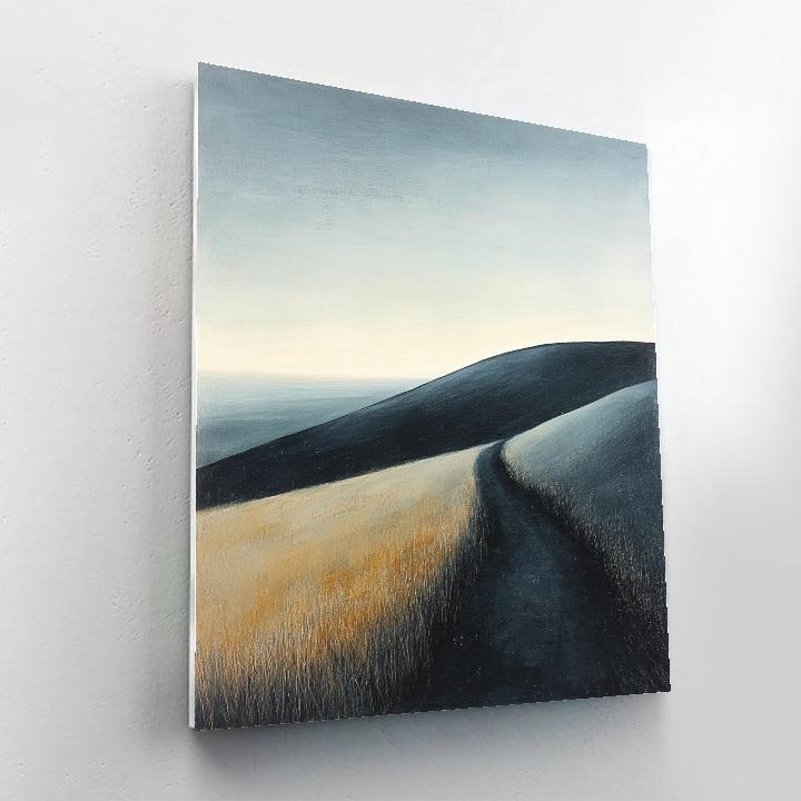 Francisco Goya Inspired Ashen Hillside Under Dark Sky painting number kit