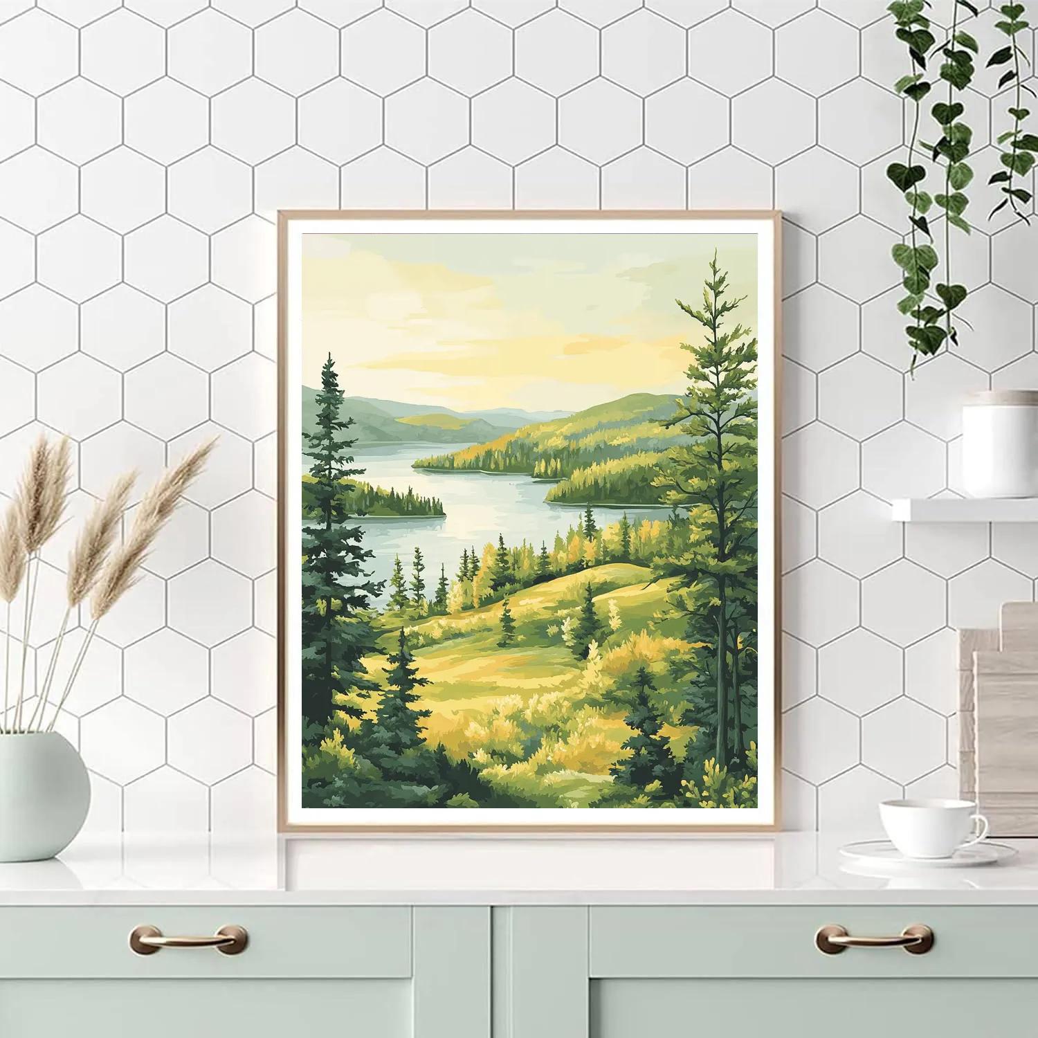 Franklin Carmichael Inspired Spring Meadow Overlook Paint by numbers kits
