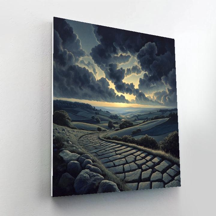 Francisco Goya Inspired Twilight Landscape With Ominous Clouds Paint by numbers kits