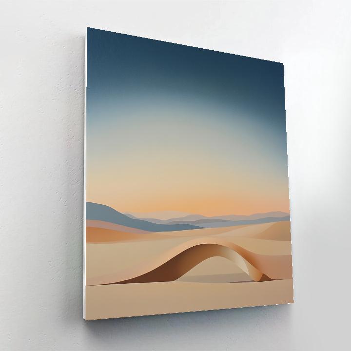 Georgia O’Keeffe Inspired Radiant Desert Bone Against Sky paint by numbers