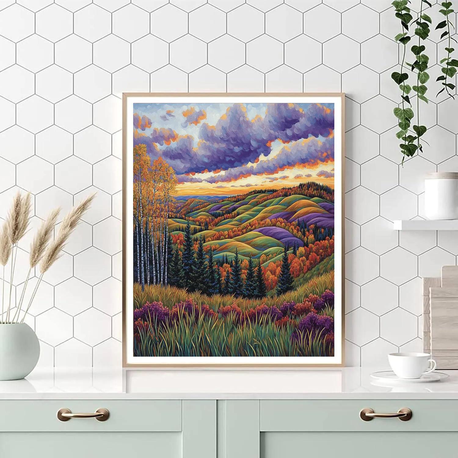 J. E. H. MacDonald Inspired Algoma Autumn Ridges Painting by numbers kit