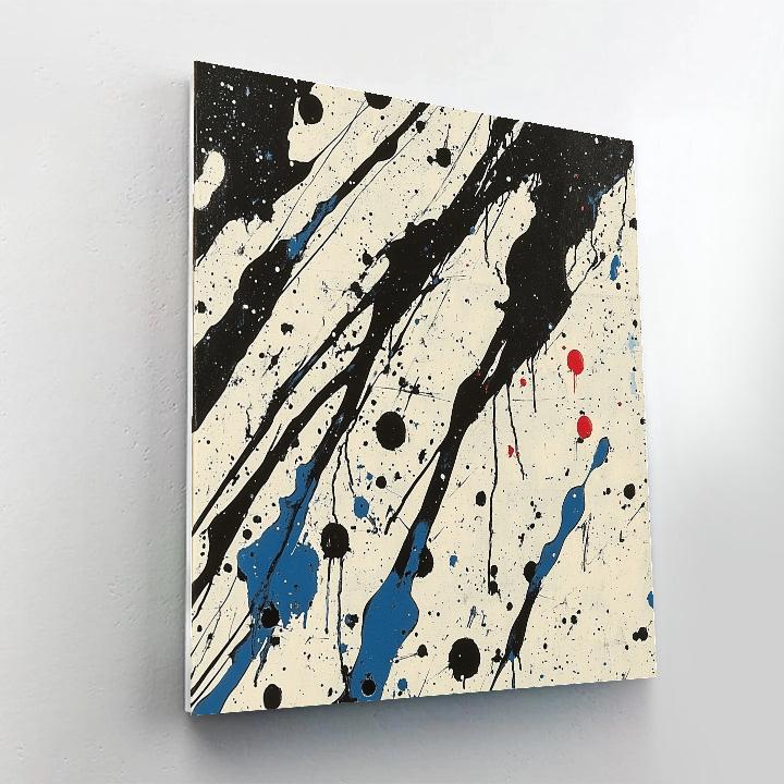 Jackson Pollock Inspired Storm Of Dripping Colors painting number kit