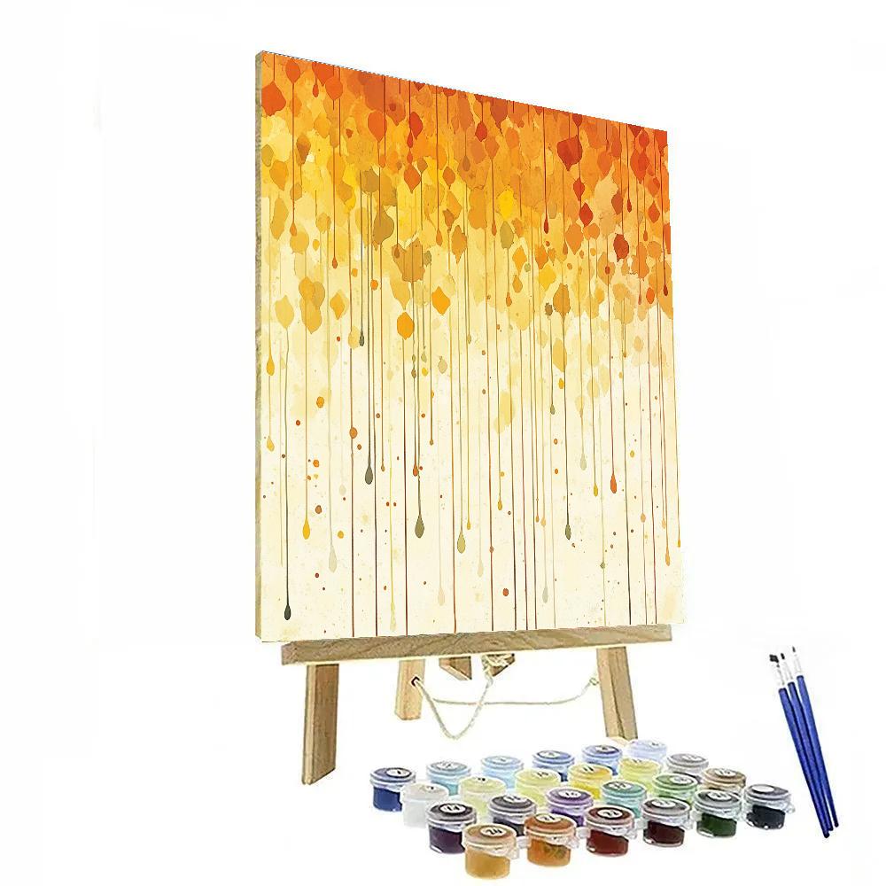 Jackson Pollock Inspired Web Of Autumn Energy Painting by numbers kit