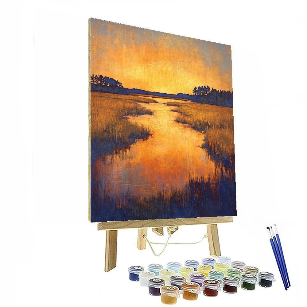 Frederick Varley Inspired Radiant Sunset Atmosphere DIY paint by numbers