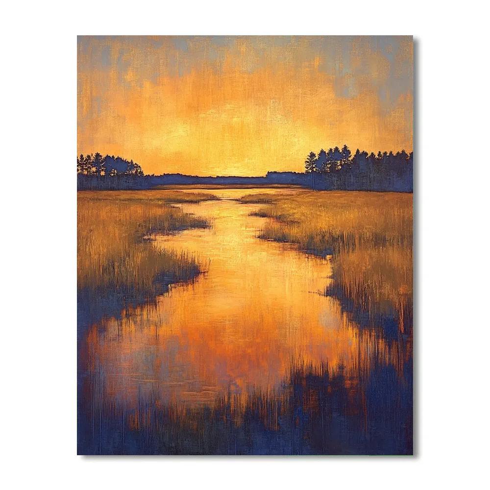Frederick Varley Inspired Radiant Sunset Atmosphere DIY paint by numbers