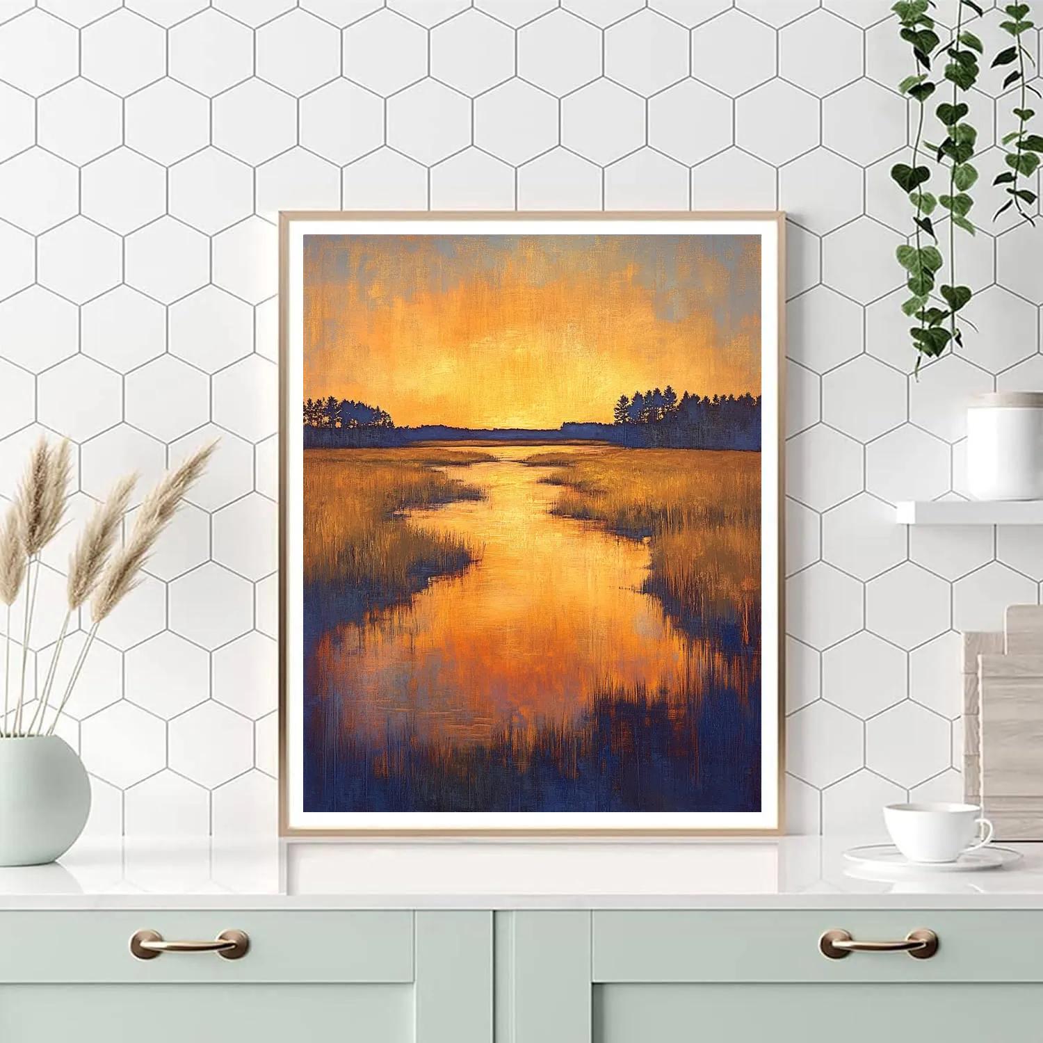 Frederick Varley Inspired Radiant Sunset Atmosphere DIY paint by numbers