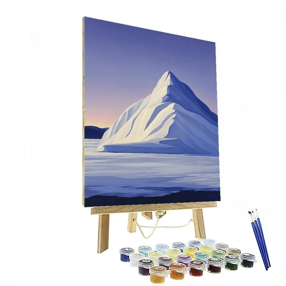 Lawren Harris Inspired Monolithic Snow Ridge Numbered painting kits