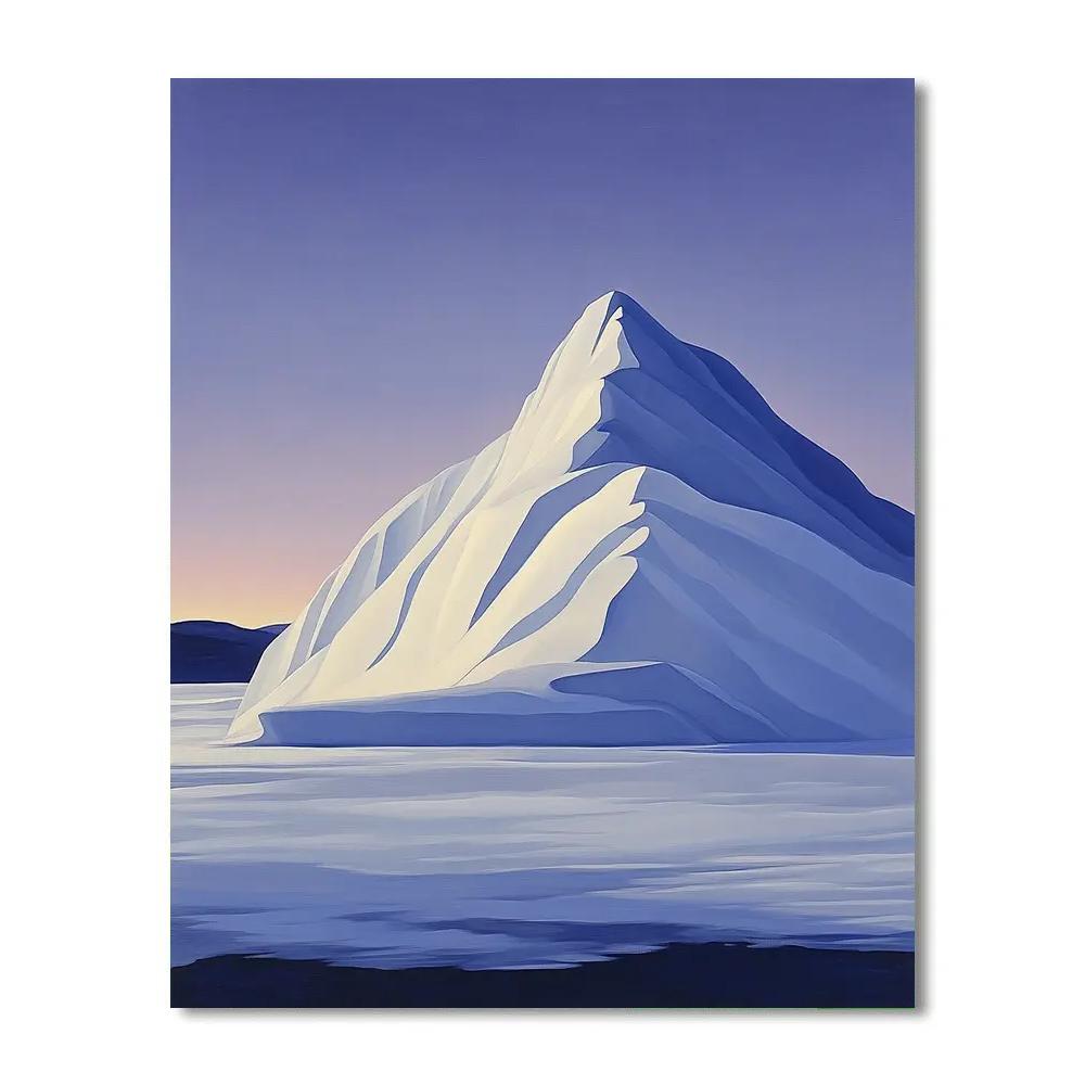 Lawren Harris Inspired Monolithic Snow Ridge Numbered painting kits