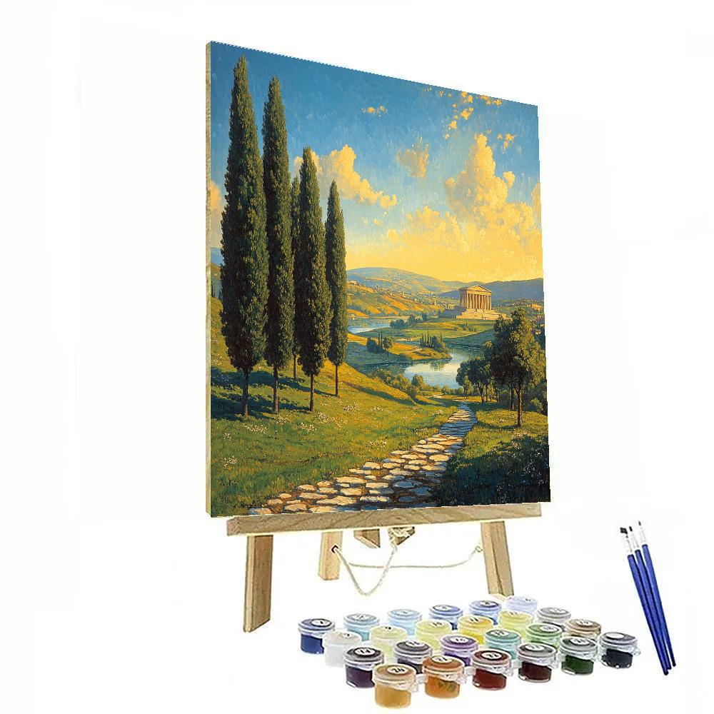 Raphael Inspired Serene Renaissance Countryside Painting by numbers kit
