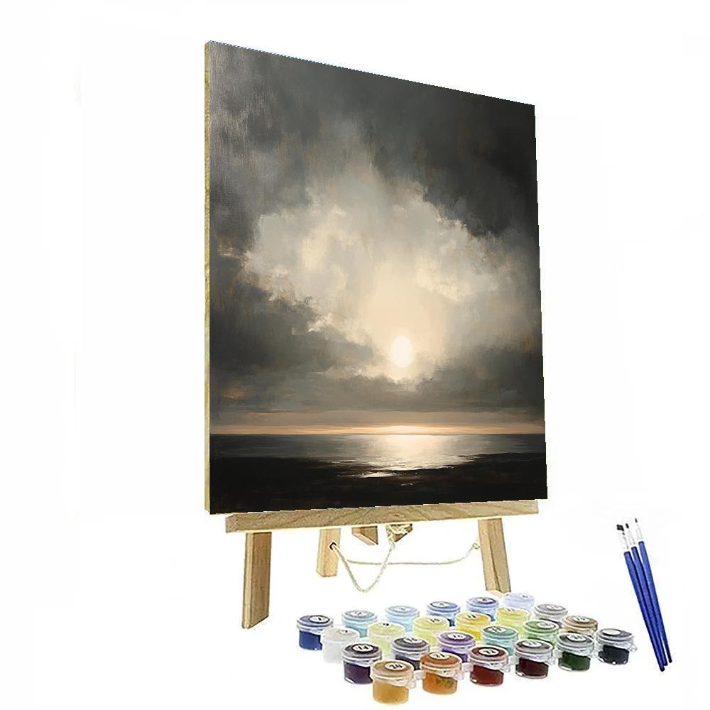 Rembrandt Inspired Dramatic Sky With Luminous Horizon painting number kit