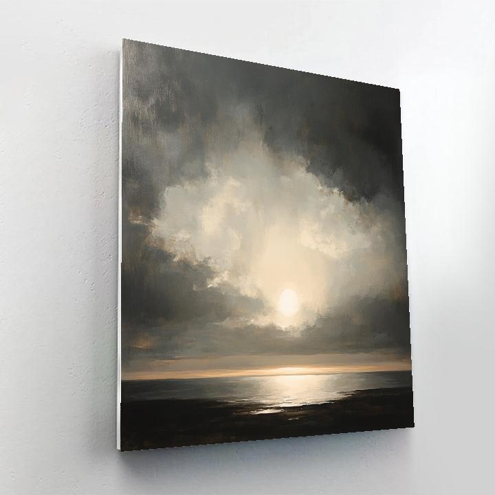 Rembrandt Inspired Dramatic Sky With Luminous Horizon painting number kit