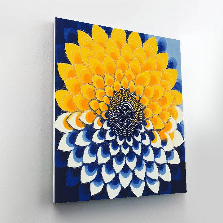 Yayoi Kusama Inspired Infinite Lotus Of Dots Numbered painting kits