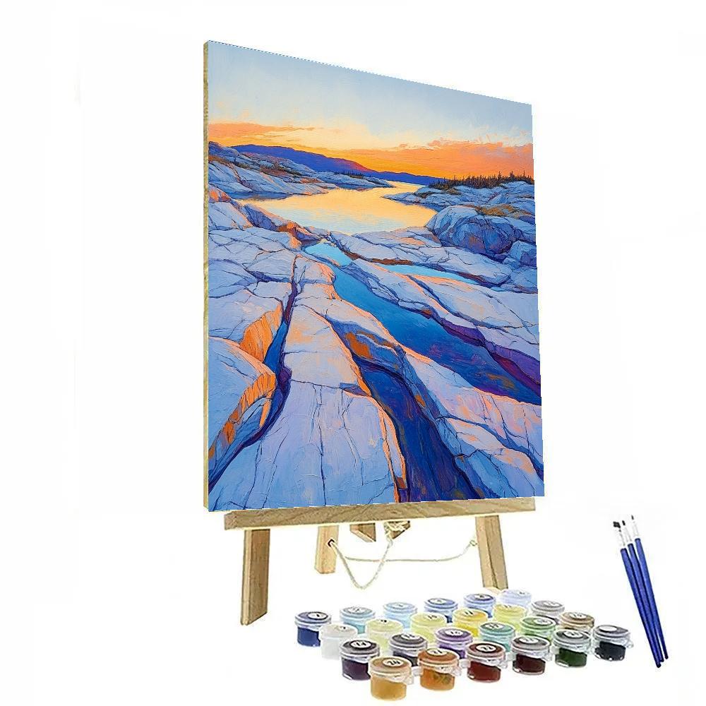 A.Y. Jackson Inspired Ancient Shield Dawn Numbered painting kits