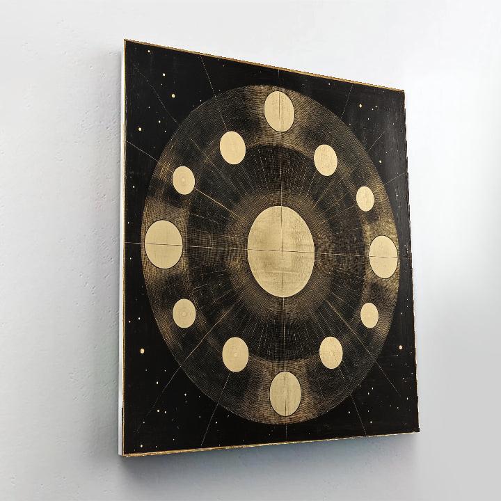 Yayoi Kusama Inspired Solar Echo Grid Number painting