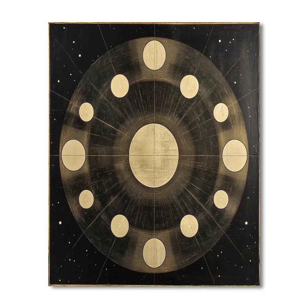 Yayoi Kusama Inspired Solar Echo Grid Number painting