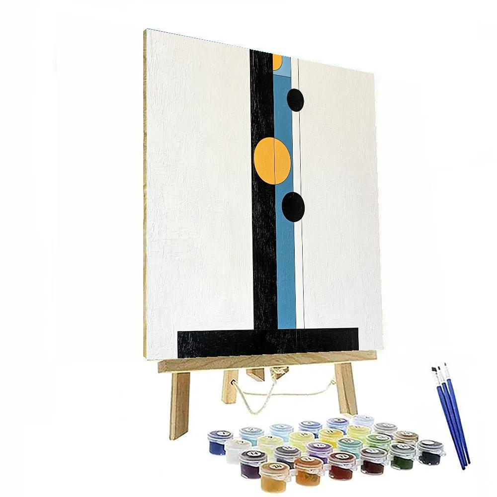 Kazimir Malevich Inspired Primary Axis Ascension painting number kit