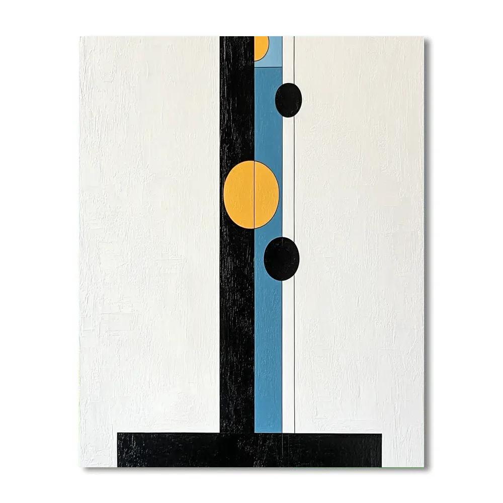 Kazimir Malevich Inspired Primary Axis Ascension painting number kit