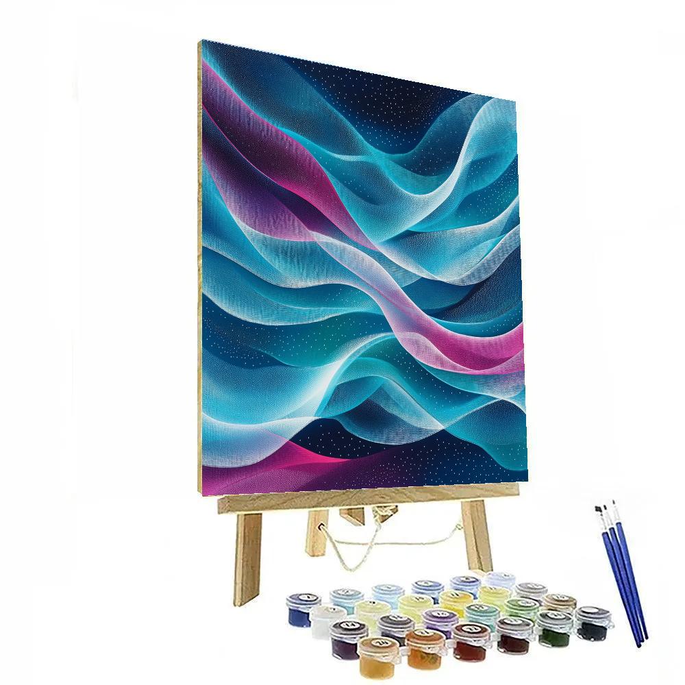 Yayoi Kusama Inspired Aurora Loopscape paint by number