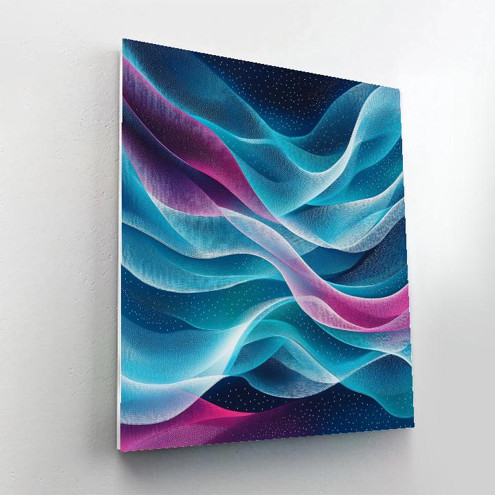 Yayoi Kusama Inspired Aurora Loopscape paint by number