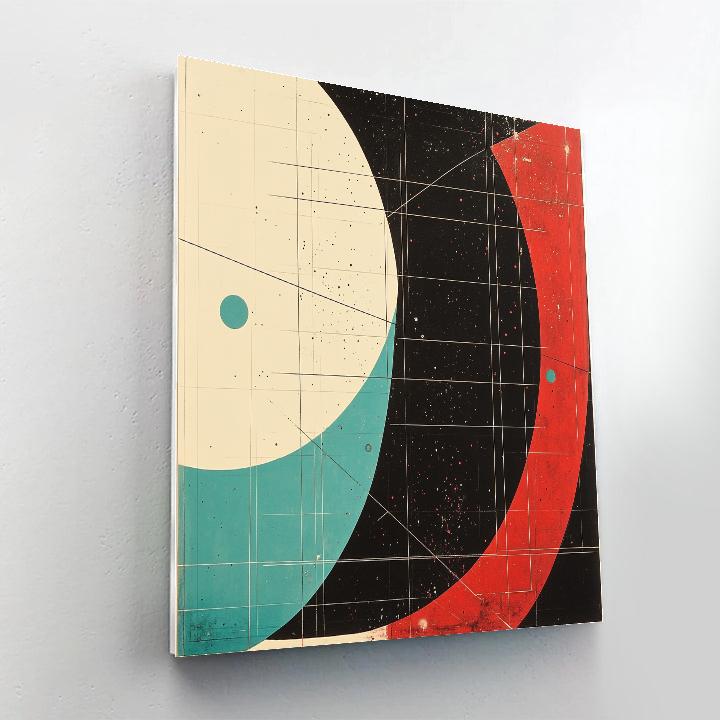 Kazimir Malevich Inspired Suprematist Nebula Map paint by number