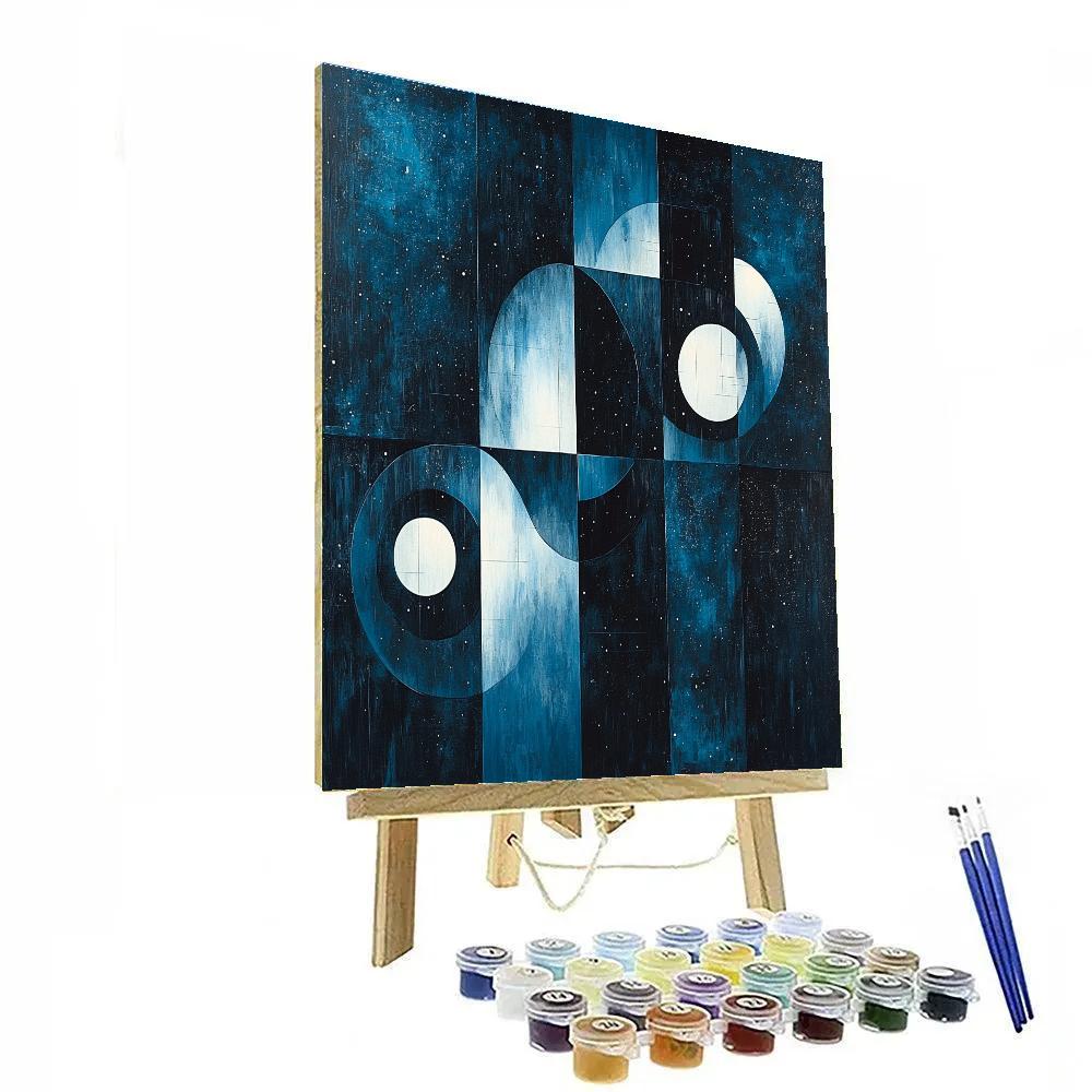 Kazimir Malevich Inspired Celestial Harmony paint by numbers