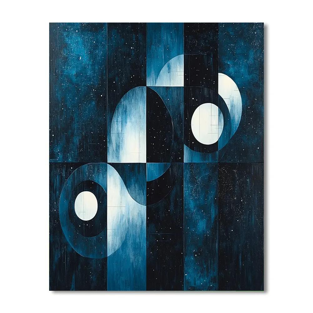 Kazimir Malevich Inspired Celestial Harmony paint by numbers
