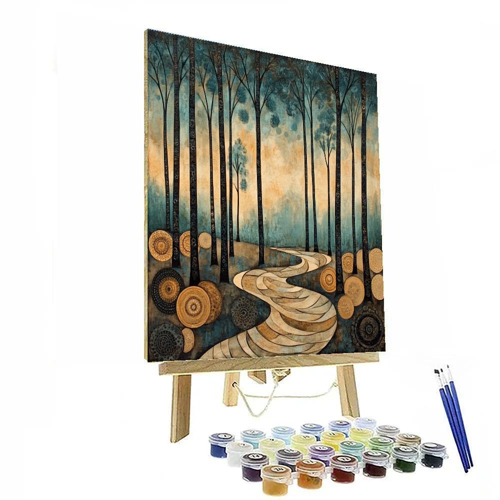 Max Ernst Inspired Dreamscape Forest painting number kit