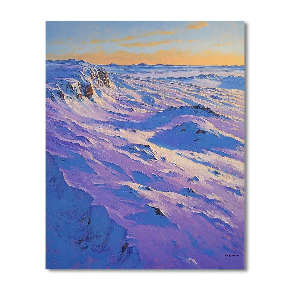 A.Y. Jackson Inspired Arctic Colorful Snowdrift Paint by numbers art