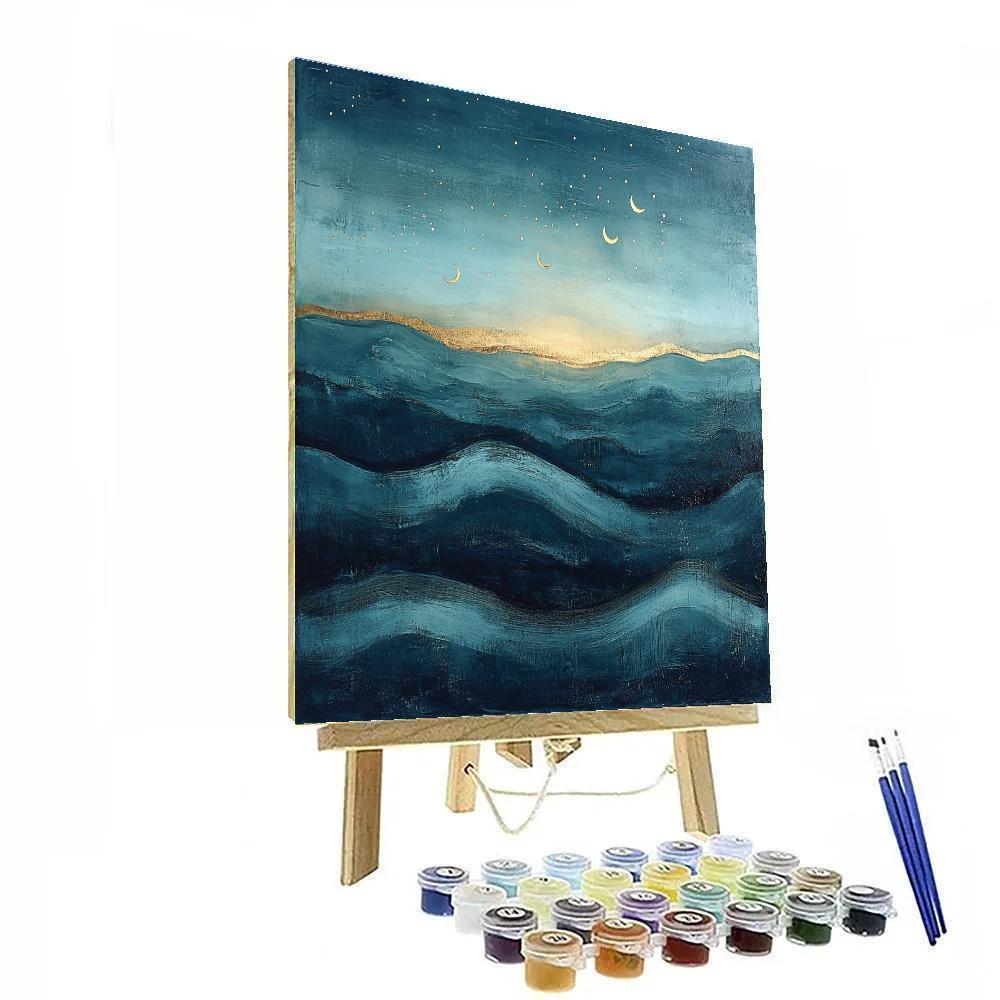 Max Ernst Inspired Astral Tide DIY paint by numbers