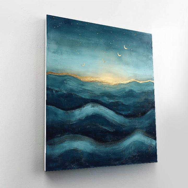 Max Ernst Inspired Astral Tide DIY paint by numbers