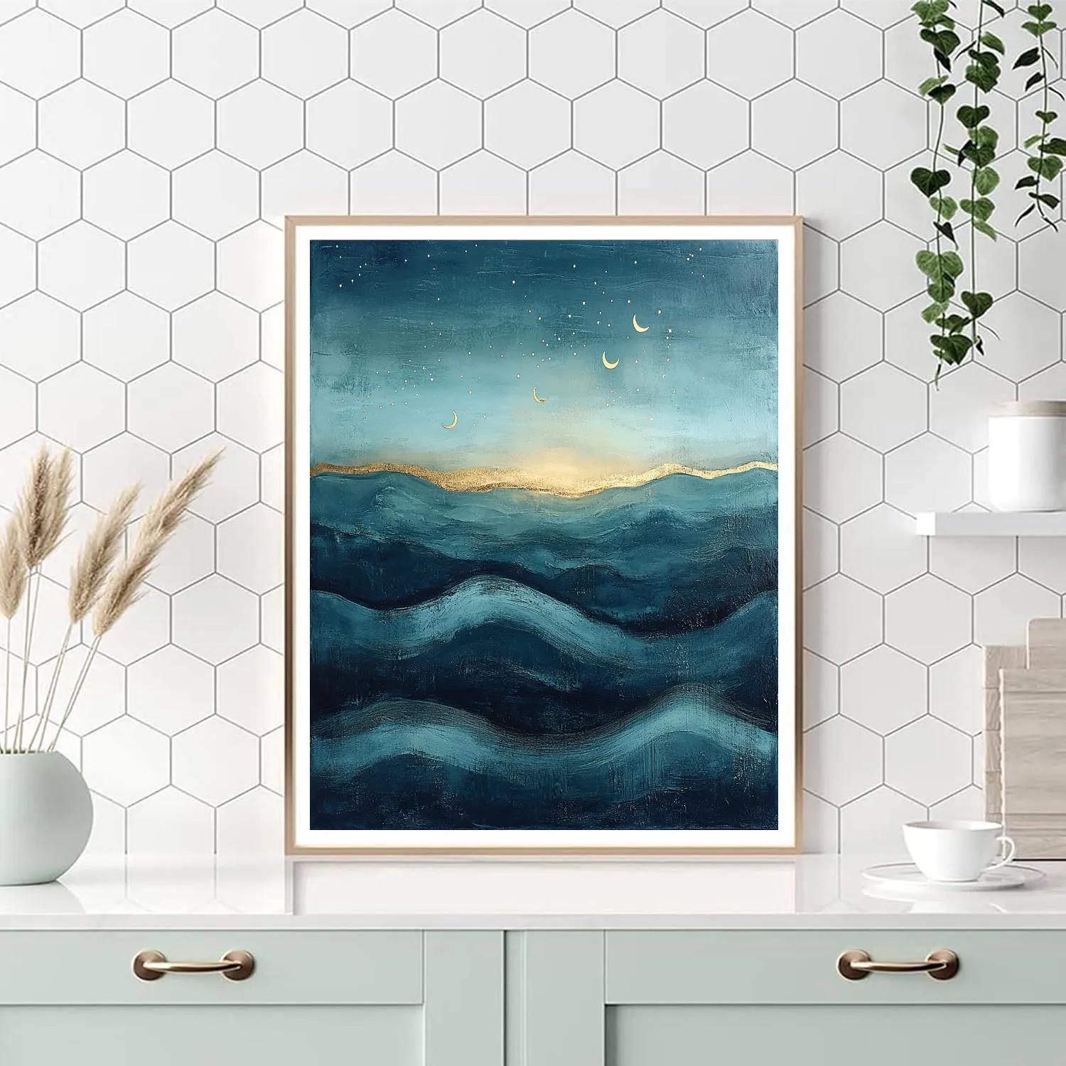 Max Ernst Inspired Astral Tide DIY paint by numbers