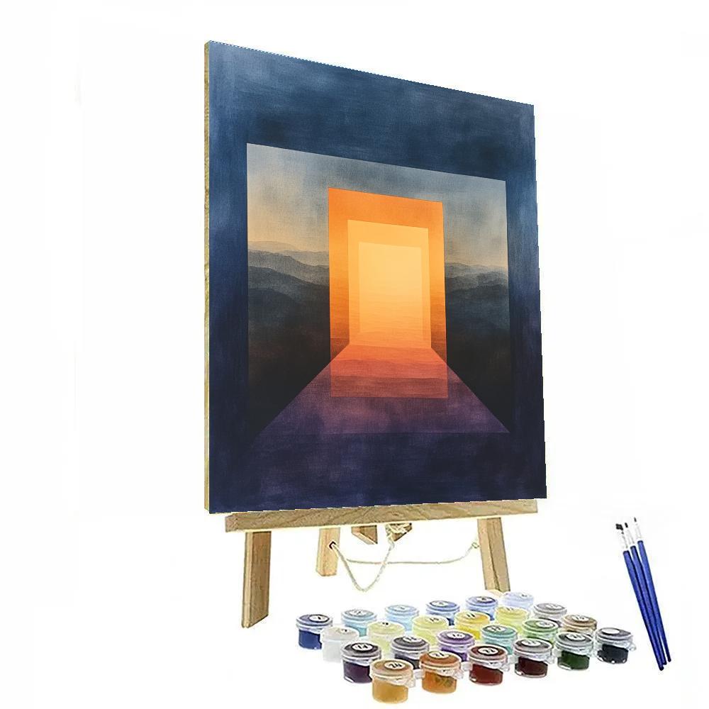Mark Rothko Inspired Twilight Nebula paint by numbers
