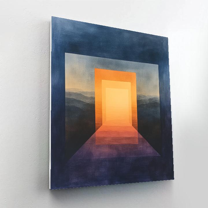 Mark Rothko Inspired Twilight Nebula paint by numbers