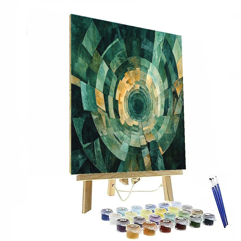 Max Ernst Inspired Mineral Labyrinth Paint by numbers kits