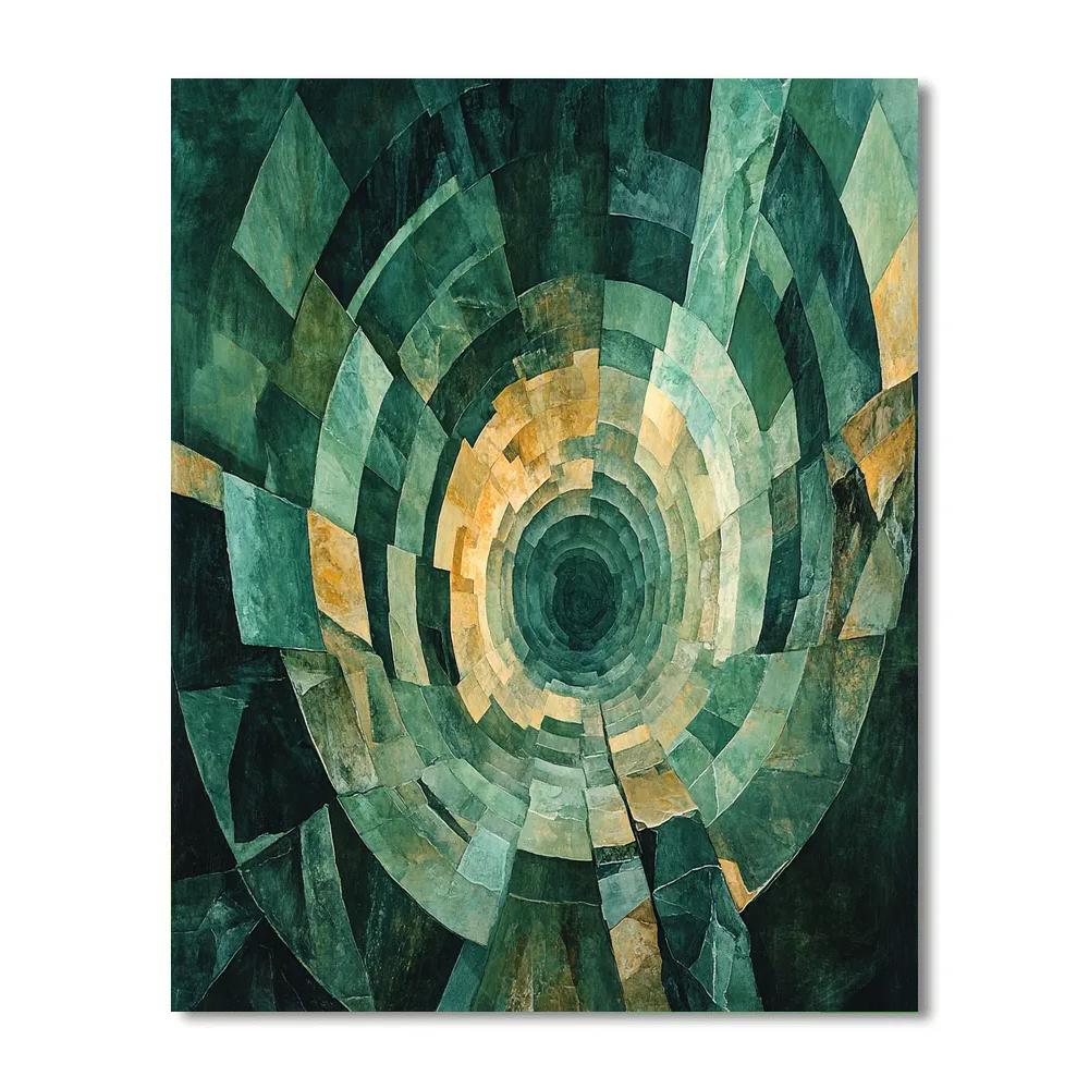 Max Ernst Inspired Mineral Labyrinth Paint by numbers kits