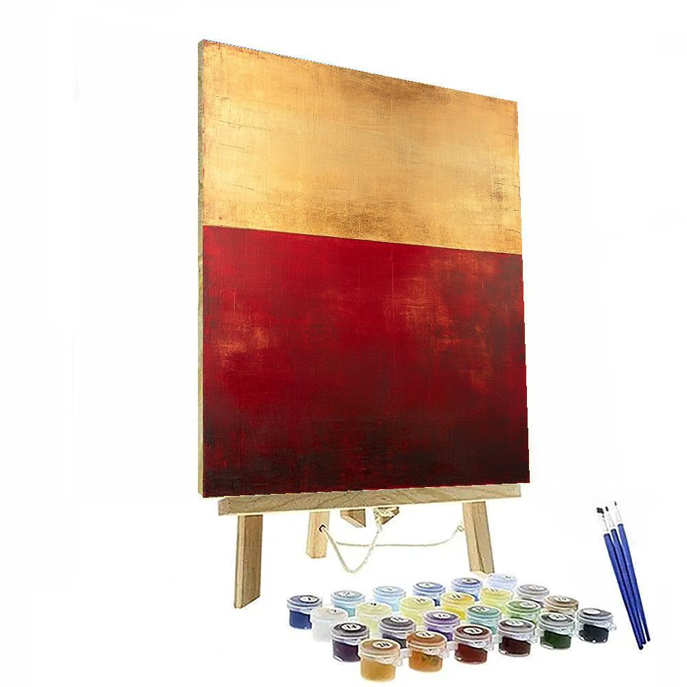 Mark Rothko Inspired Crimson Quietude Paint by numbers kits
