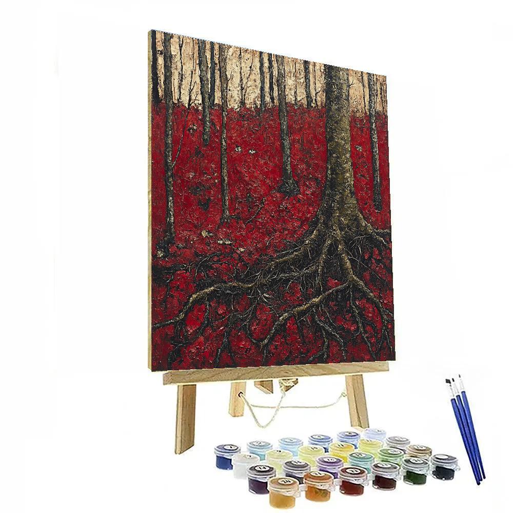 Arthur Lismer Inspired Tangled Forest Undergrowth Numbered painting kits