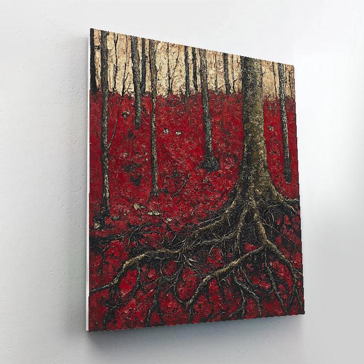 Arthur Lismer Inspired Tangled Forest Undergrowth Numbered painting kits