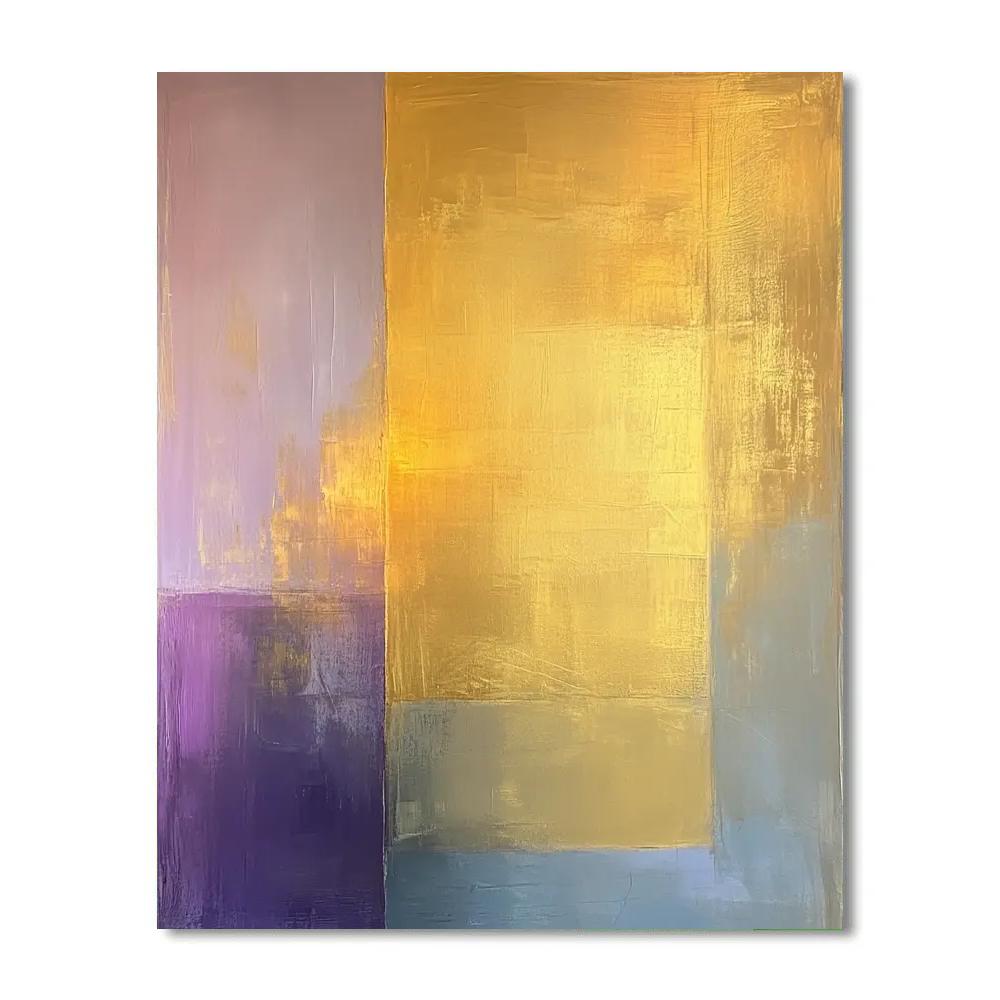 Mark Rothko Inspired Golden Dusk Reverie paint by color