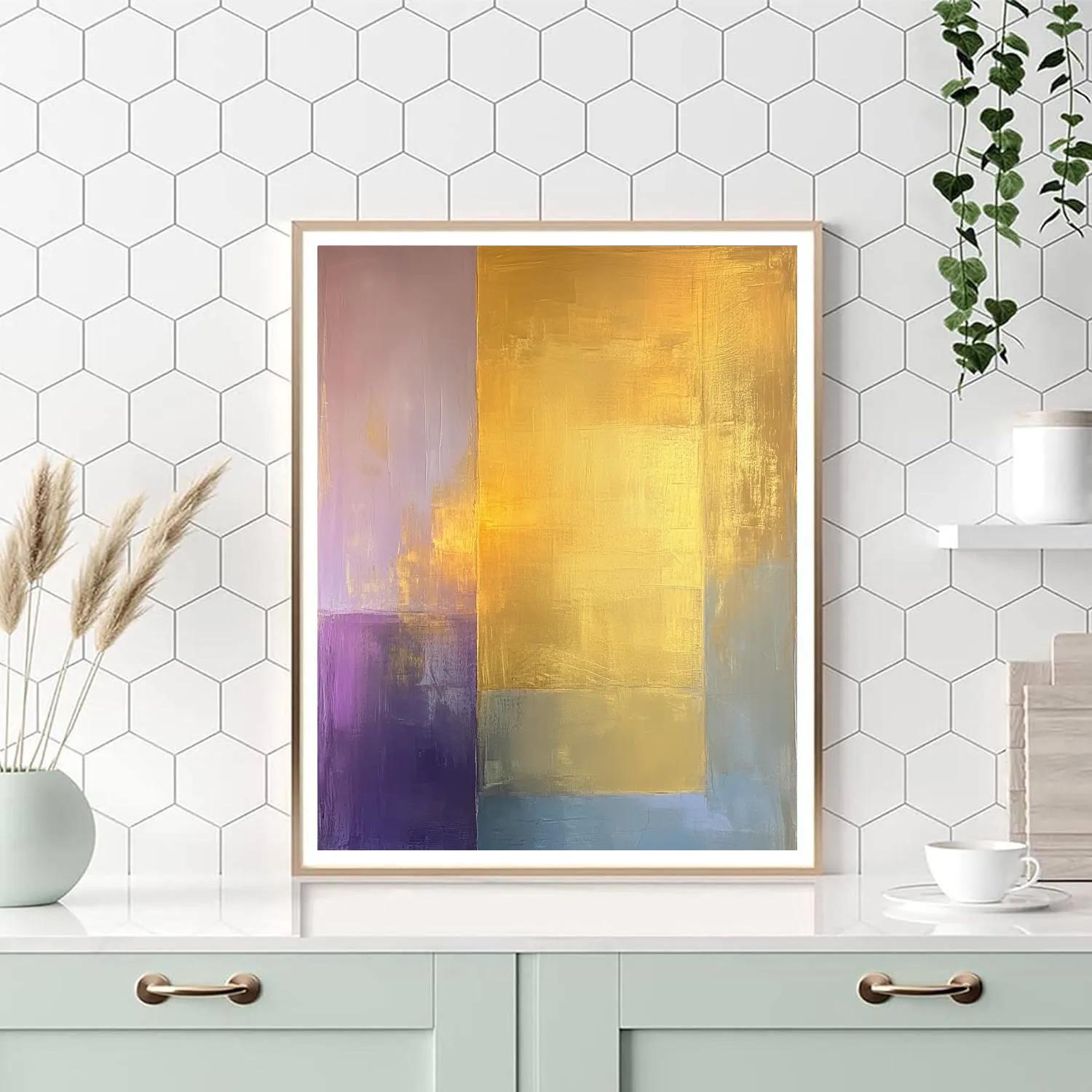 Mark Rothko Inspired Golden Dusk Reverie paint by color