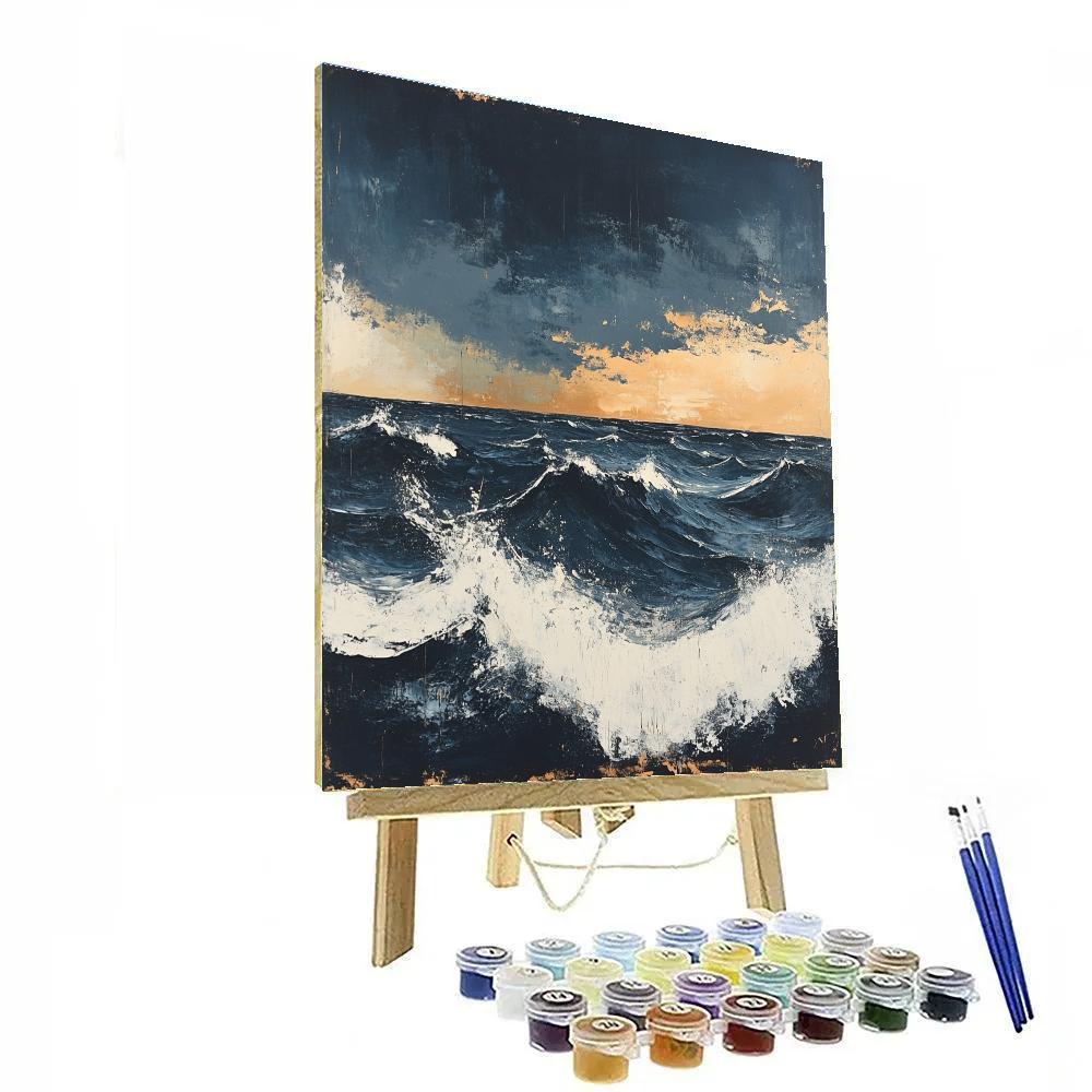 Arthur Lismer Inspired September Gale Over Whitecaps DIY paint by numbers